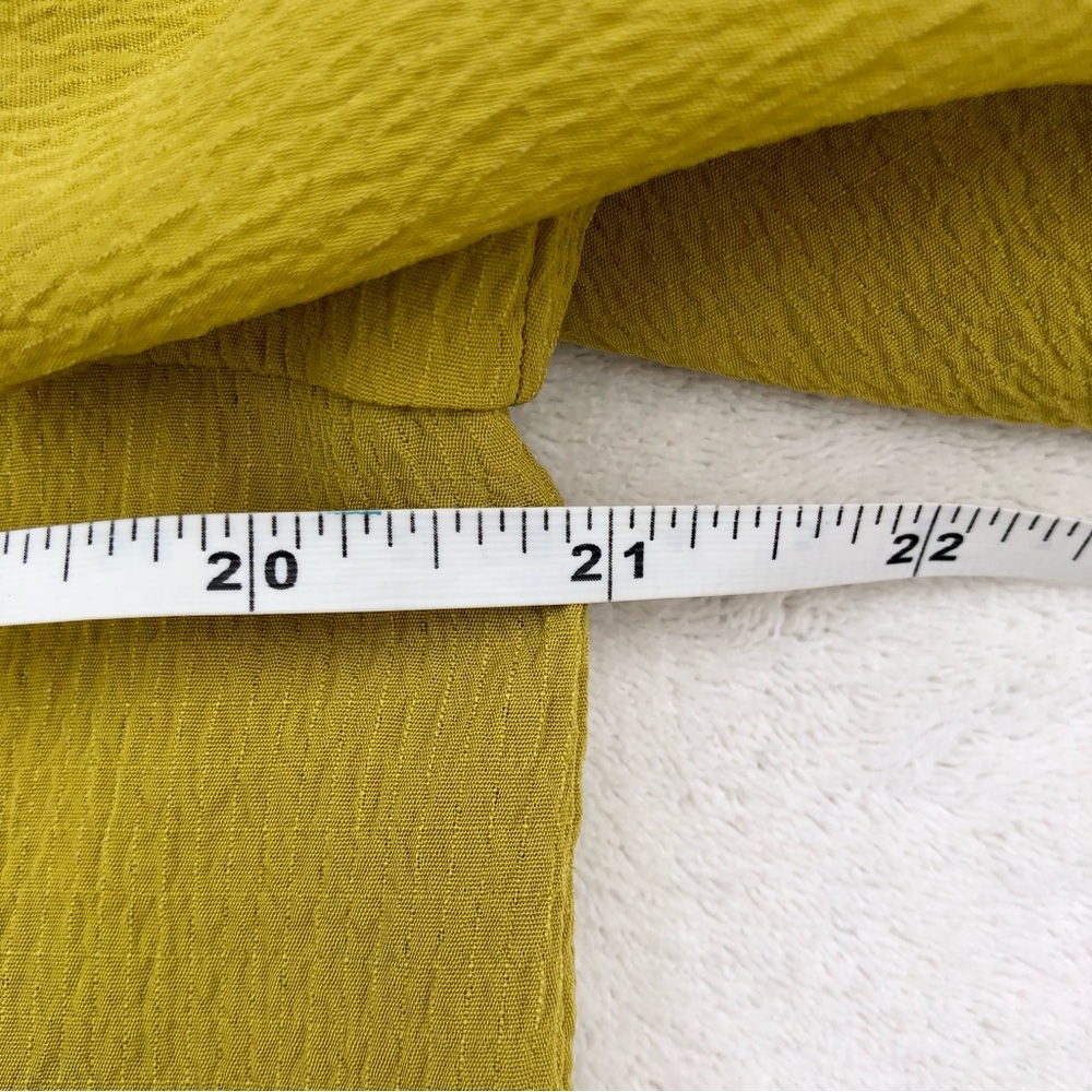 LOFT Yellow Ruffle Neck Long Sleeve Blouse - Picture 5 of 8